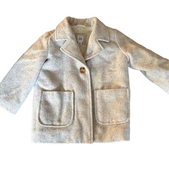 Gap Toddler Speckle Sherpa-Lined Car Coat size 2T - Picture 4 of 11